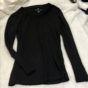 Caslon Black Fitted Long Sleeve Tee